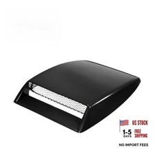 Car Decorative Air Flow Intake Hood Scoop, Simulated 3D Air Outlet 1 PC Black