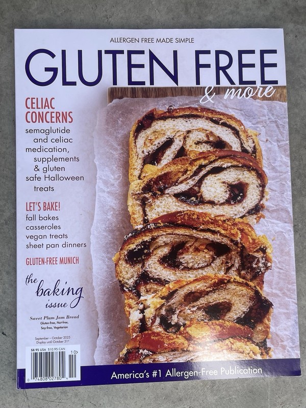 Gluten Free & More Magazine Sept Oct 2025 Baking Issue Celiac Recipes
