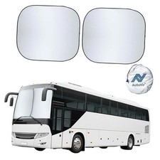 2-Piece RV Windshield Sunshade  Reflective 240T Polyester Front XX-Large