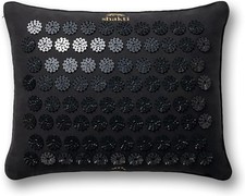 Acupressure Pillow Neck Shoulder Relief Level 1 Black Organic Cotton ABS