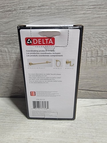 Delta Chamberlain Pivot Arm Toilet Paper Holder Bath Hardware, Champagne Bronze - 第 2/7 張圖片