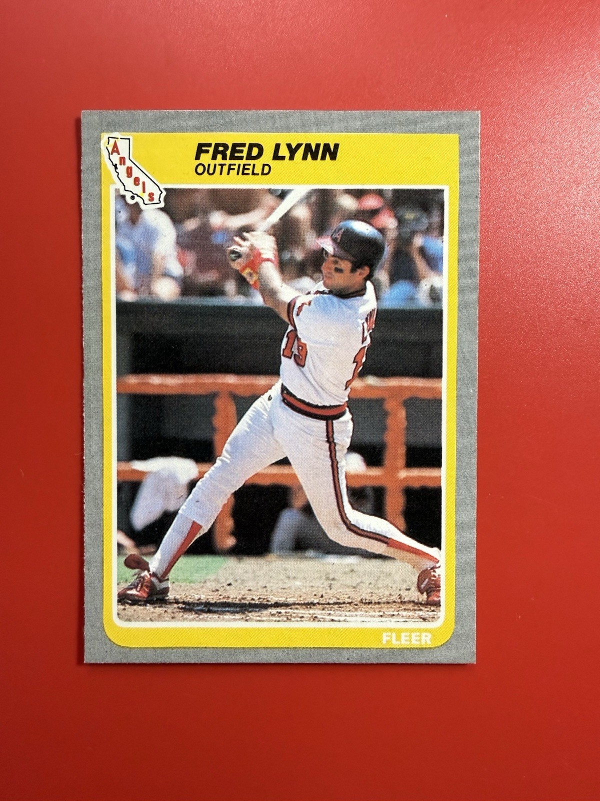 1985 Fleer #307 Fred Lynn