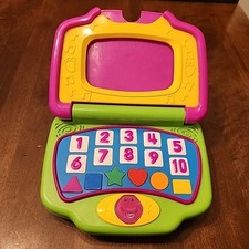 Vtg Mattel Barney The Dinosaur Interactive Learning Laptop 2002 NO CARTRIDGES