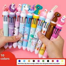 Cartoon Ballpoint Pens 10 Color Kids Party Fa...