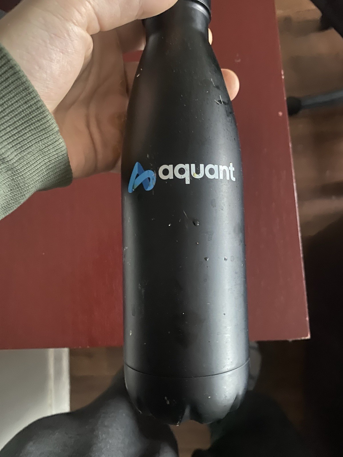 Black Double Insulated Water Bottle/Thermos Stainless Steel 