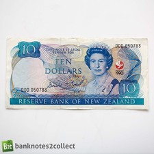 NEW ZEALAND: 1 x 10 New Zealand Dollar 1990 Commemorative Banknote.