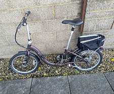 Dawes Kingpin 20in Folding Bike Brown/Silver Rear Rack Mudguards Kickstand