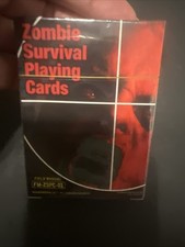 New Sealed Zombie Survival Playing Cards Aquarius