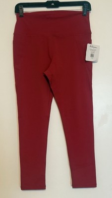 Whisper Leila Compression Leggings Cabernet Red Size Large NWT 