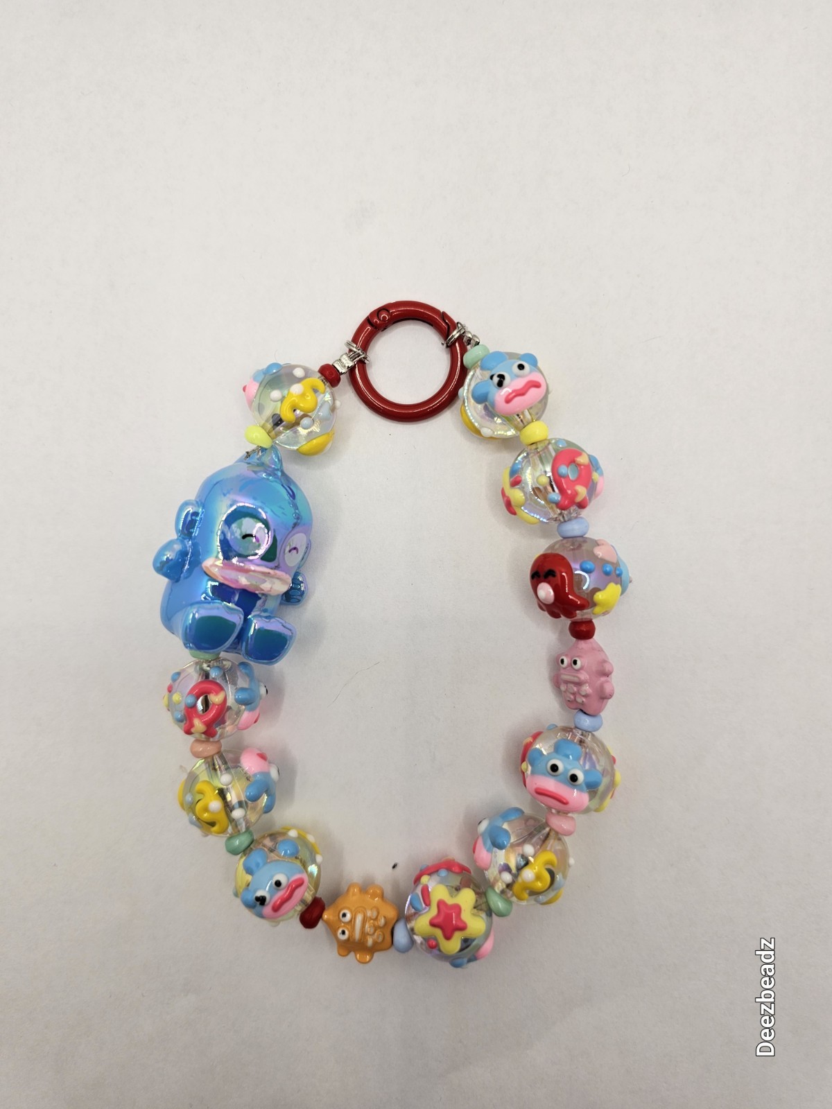 Handmade Sanrio Hangydon Bluefish Purse Charm Keychain Accessory