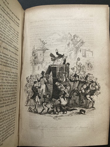 Pickwick Papers 1842 Charles Dickens CHAPMAN & HALL LONDON 43 ENGRAVINGS Rare - Picture 22 of 22