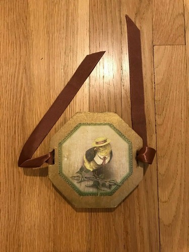 LOT OF 4 VINTAGE FROG AND CHICK OCTAGONAL CARDBOARD GIFT BOXES RIBBON CLOSURE - Picture 9 of 12