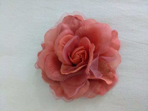 Joan Rivers Large Silk Fabric Rose Flower Brooch Pin - your choice of color - Picture 11 of 33