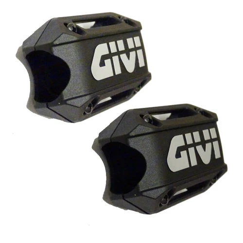 Motorcycle Engine Crash Bar Nylon Sliders Bumpers-Pair Black/Silver Givi Z2159R