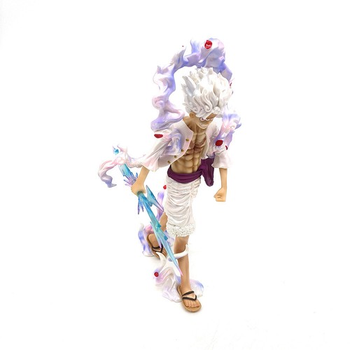 One piece Figure Luffy strawhat Gear 5 Nika PVC Statue 23cm Collectible Toy NEW - Picture 5 of 13