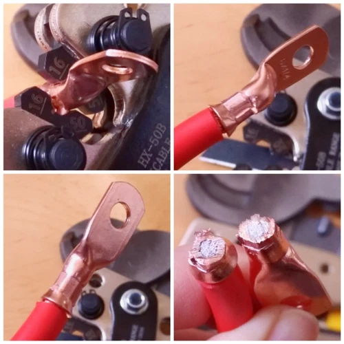 70Pcs Copper Tube Terminals Battery Welding Cable Lug Ring Crimp Connectors Set - Picture 10 of 18