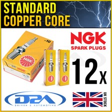 12x NGK BR7EF 3346 Standard Spark Plugs For JAGUAR XJ12 5.3 86-->90