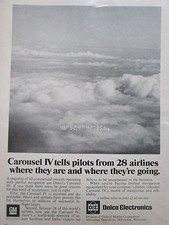 8/1972 PUB DELCO ELECTRONICS GM CAROUSEL IV INERTIAL NAVIGATION EQUIPMENT AD