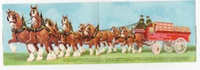 1947 Double Anheuser Busch Advertising Postcard Trombetta Dist. Vallejo CA