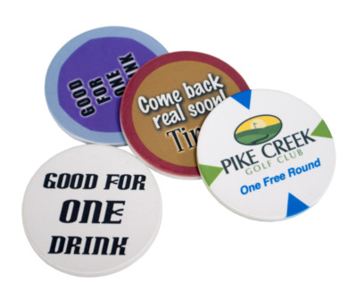 50 BLANK WHITE DYE SUBLIMATION,  Poker Chips 1 -1/2'' SUB Custom Ceramic 1.5''