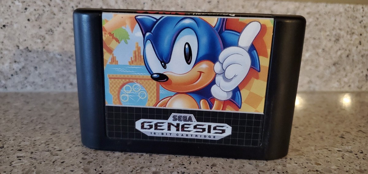 Sonic the Hedgehog 1 Sega Genesis First 1st Print Retail Version