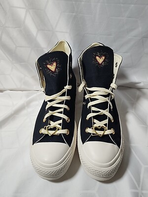 NEW Women's CONVERSE Hearts Valentine's Day Chuck Platform Lift HI Shoes A05138C
