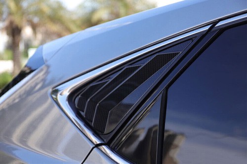 Carbon Fiber Rear Window Louver Side Triangle Trim For Lexus NX200t 300h 15-2020 - Imagen 3 de 6