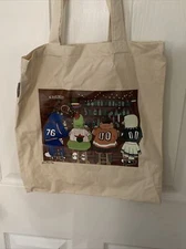 Julia Max Designs- Philadelphia Mascots Bar Scene Tote Bag- Eagles 76ers Flyers