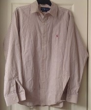 Men's Ralph Lauren shirt, button down, size 16.5/L, classic fit,multi checks,EUC