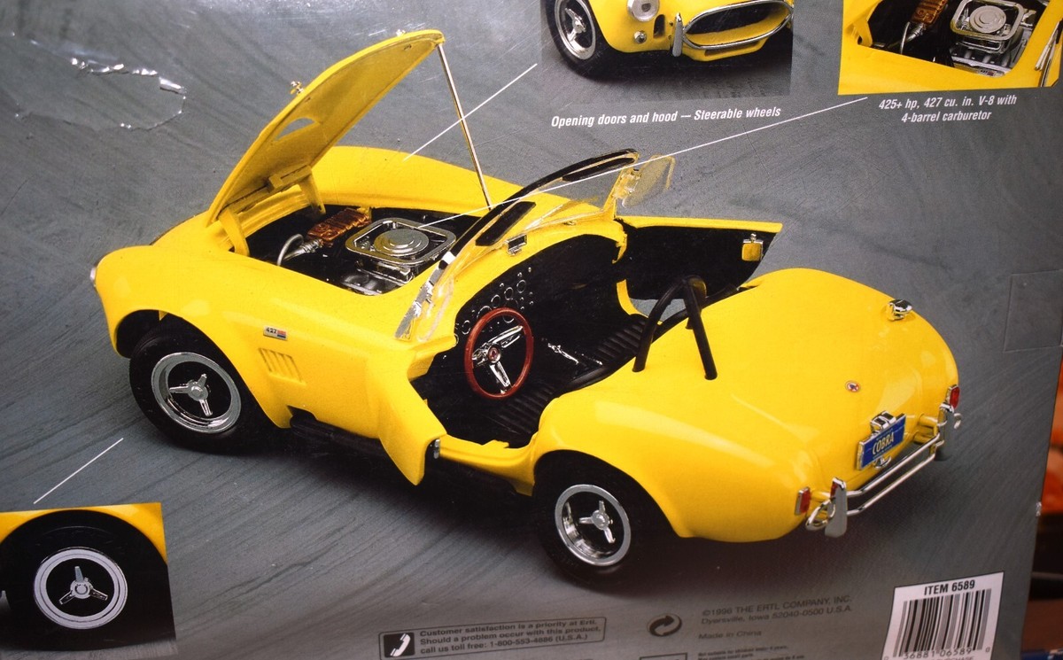 AMT Ford Shelby Cobra 427 1994 1/18 Metal Model Kit, Yellow Am