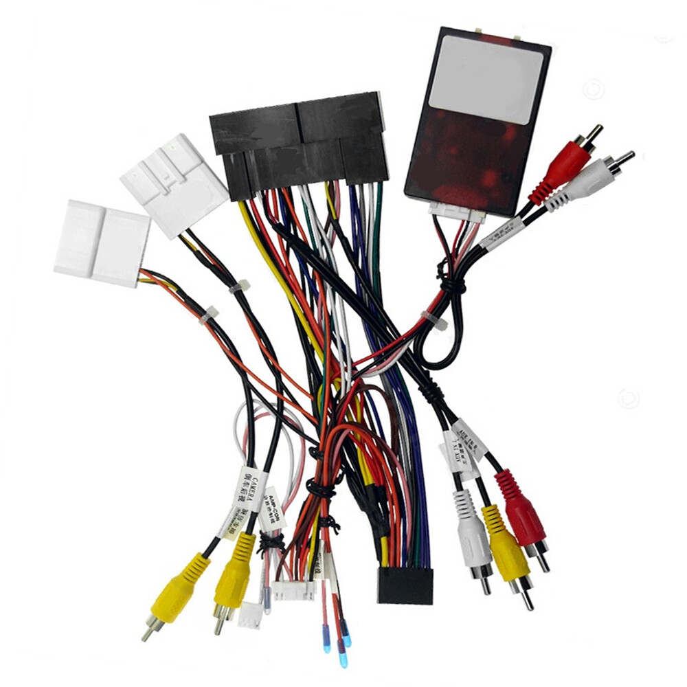 16Pin Stereo Radio Wiring Harness w/ Canbus Box For Hyundai