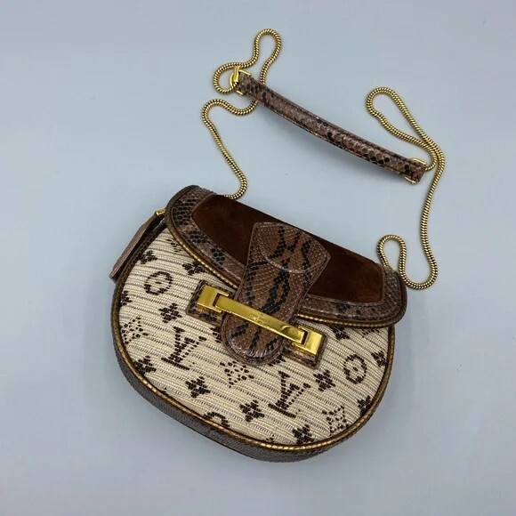 LOUIS VUITTON Python Suede Monogram Empire Levant… - image 2