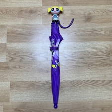 RARE  Powerpuff Girls Purple Umbrella Bubbles Handle Hearts  Hugs