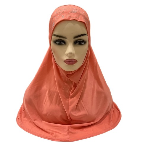 Pull On Wear Instant Women Muslim Hijab Turban Prayer Shawl Burqa Arab Headscarf - Picture 55 of 83