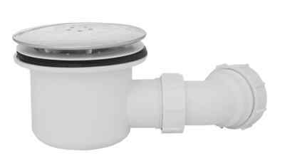 Fluidmaster 90mm Fast Flow Duschwanne Ablauffalle Chrom - Zugang von oben - 675