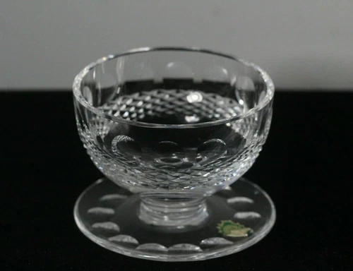 Vintage Waterford Crystal Colleen Short Stem Footed Dessert Bowl Original Label