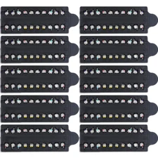 10 Kits CE Dental Orthodontic Metal Brackets, Roth 0.22 Slot with 345 Hooks