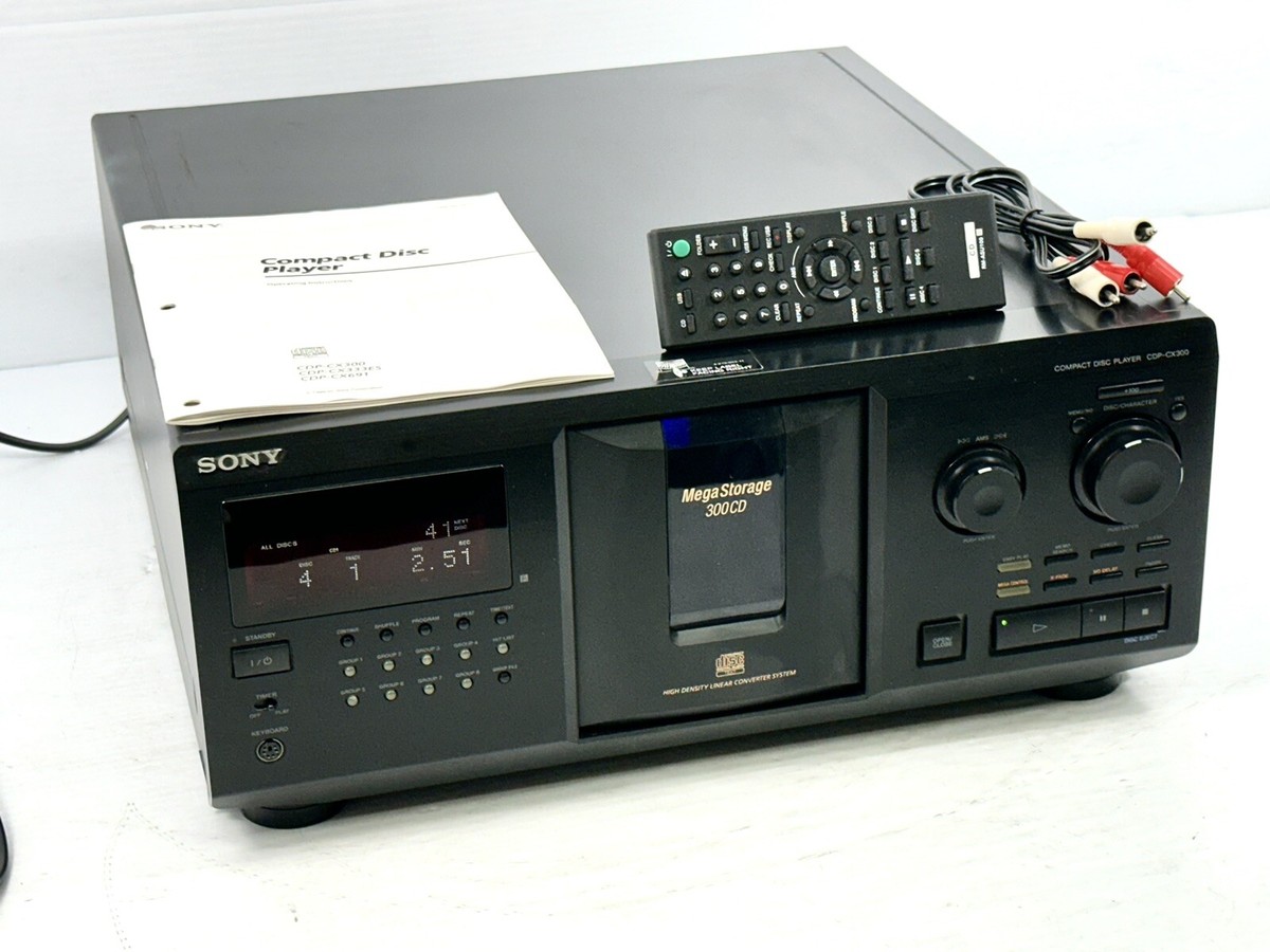 Pro Refurb Sony CDP-CX300CD Changer 300 Disc Mega Storage - Tested