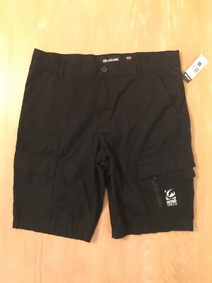 New! Ecko Unltd Mens Short 6 Pocket Black Size 36