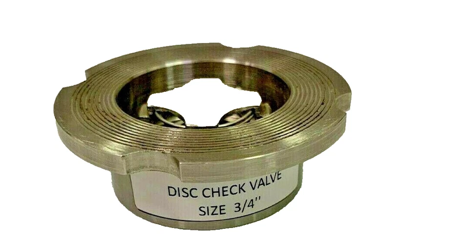 ASIAN DCV-06 316SS Disc Check Valve Stainless Steel 20 mm / 3/4" Flange Mounted - Image 3 of 4