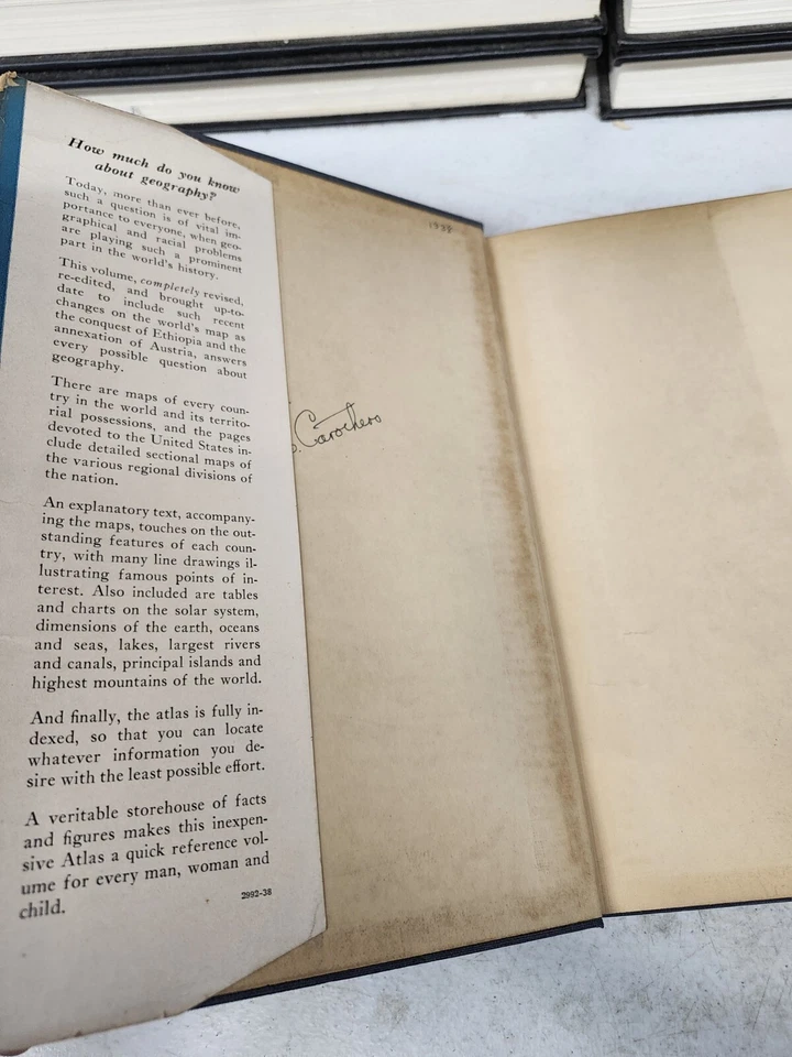 Hammond’s Pictorial Ready Reference Atlas and Gazetteer Of The World 1938 HCDJ - Image 4 of 4