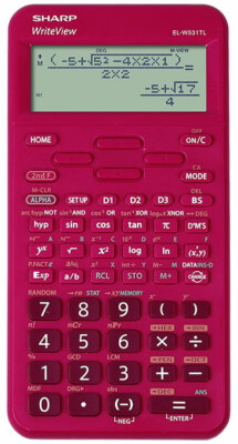 Taschenrechner Sharp EL-W531 TL RD Pink Schulrechner Tischrechner Schule Schüler