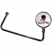 Suck Me Handbag Table Hook Hanger (65mm x 107mm)