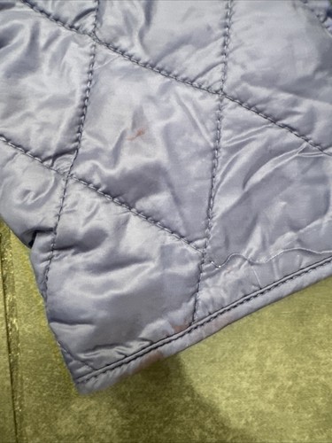 Girls Burberry London Quilted Nova Check Blue Jacket Size 12Y - Picture 3 of 9