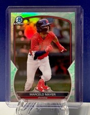 MARCELO MAYER 2023 BOWMAN REFRACTOR LUNAR GLOW See Pics! MINT-gem MLB Debut 5-24