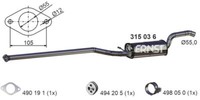 Ernst 315036 MittelschalldäMpfer FüR Ford