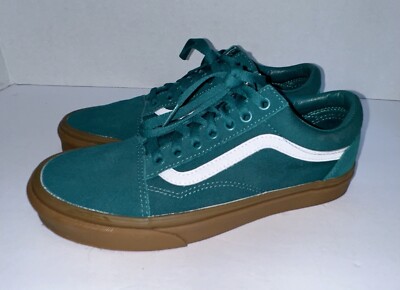 Vans Old Skool Gum True White Green Brown  - Skate Shoes Men's Sz 7.5/Wms 9