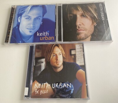 3 Keith Urban CDs! - Be Here Crazy Thing Self-titled ''Days Go By'' ''Better Life''