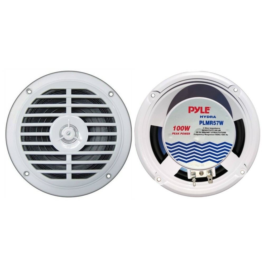 2 Altoparlanti Pyle PLMR57W Impermeabili 13cm 100W per Barca e Mare