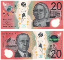 2019 Australia 20 Dollar Banknote P64b UNC Polymer